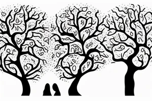 two girls site downs on a tree of life tattoo idea