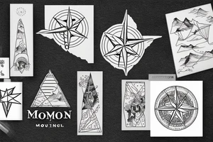 JMU, mountains, compass tattoo idea