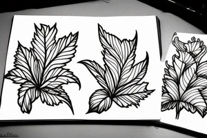 acanthus leaves tattoo idea