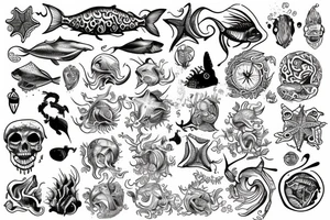 ocean tattoo idea
