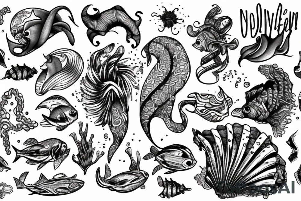 ocean tattoo idea