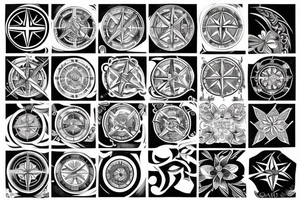 compass tattoo idea