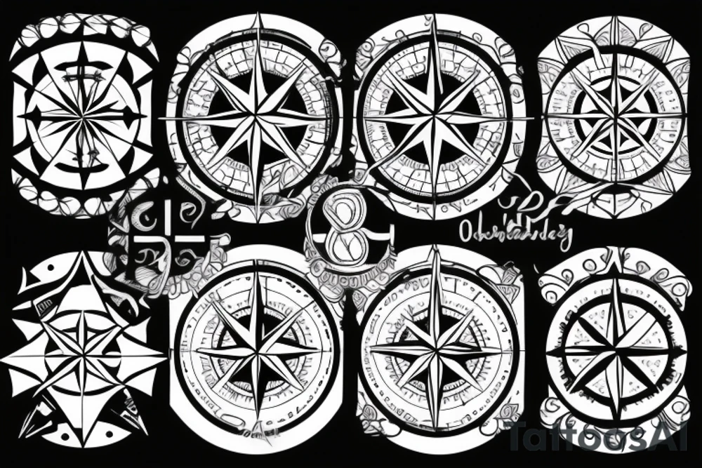 compass tattoo idea