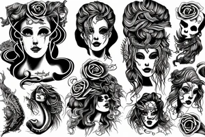 Medusa style tattoo nightmare by halsey tattoo idea