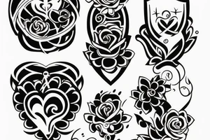 Tattoo for a dad with twin girls tattoo idea