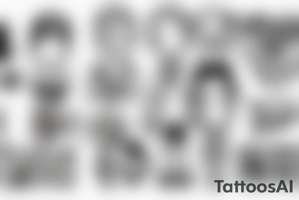 Tattoo for a dad with twin girls tattoo idea