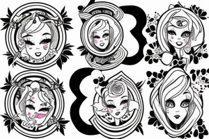 Twin girls born 12-7-21 tattoo idea