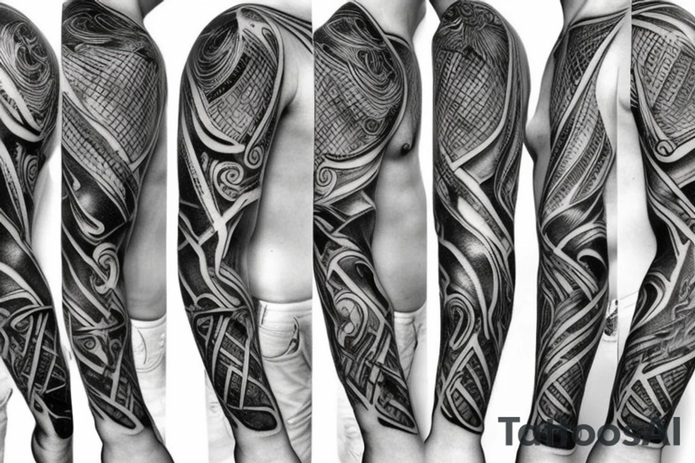 Greek gods style photorealistic minimalistic no patterns tattoo idea