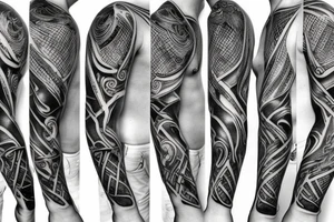 Greek gods style photorealistic minimalistic no patterns tattoo idea