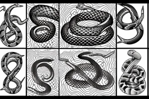 Python with nautical rope tattoo idea