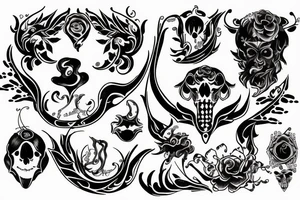 kaido  incorporated with hygeia symbol tattoo idea