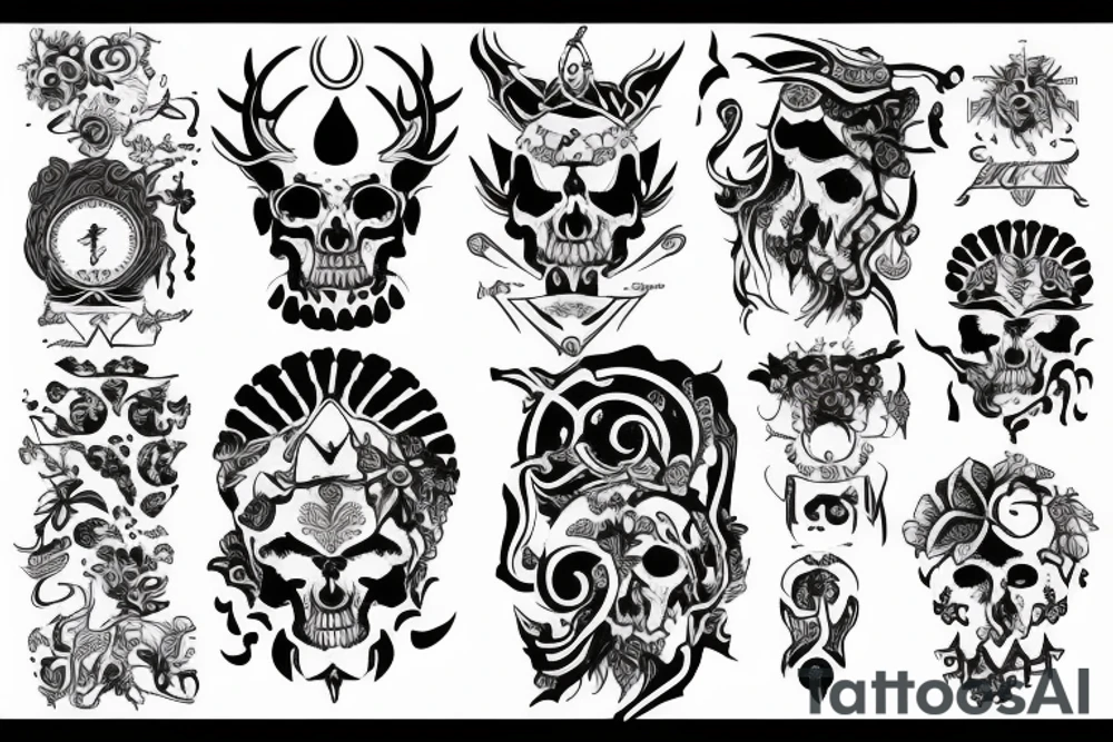 kaido  incorporated with hygeia symbol tattoo idea