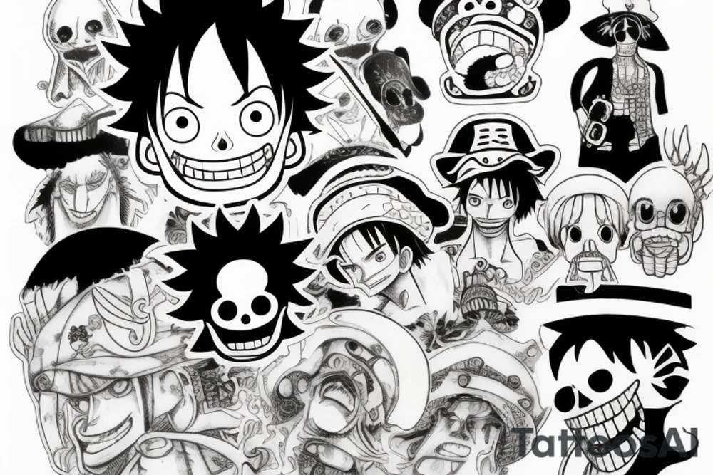 kaido one piece tattoo idea