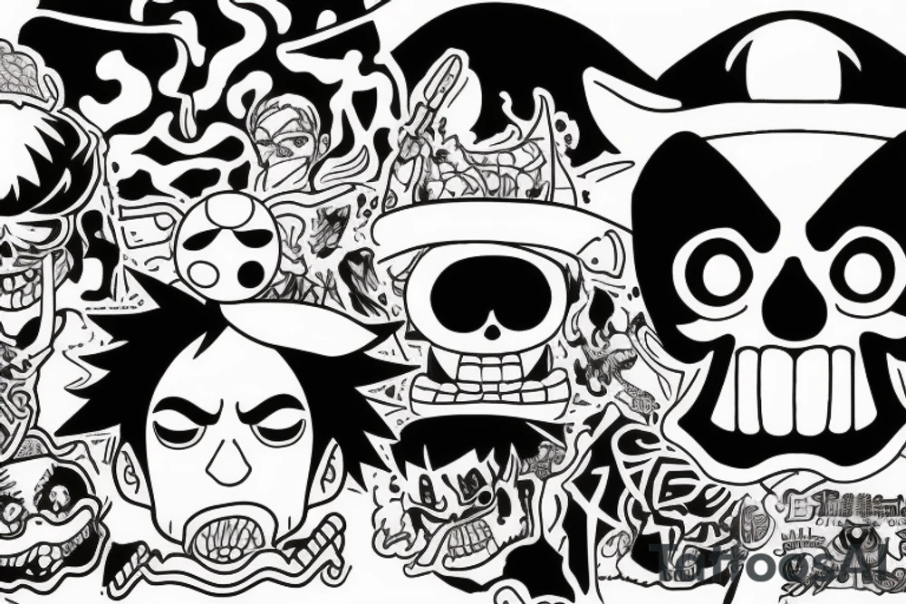 kaido one piece tattoo idea