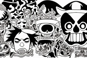 kaido one piece tattoo idea