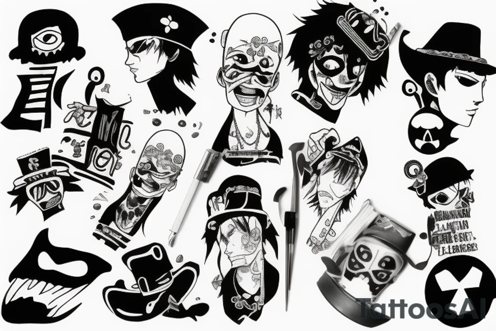 trafalgar law tattoo idea