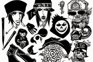 trafalgar law tattoo idea