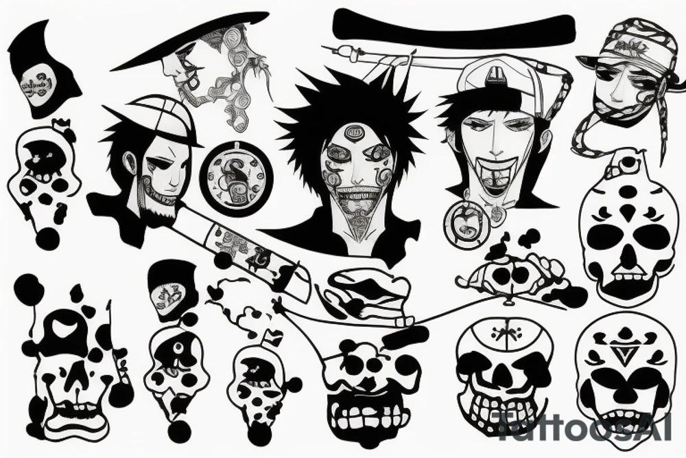 trafalgar law tattoo idea