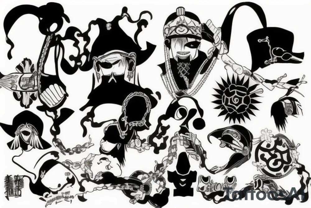 trafalgar law tattoo idea