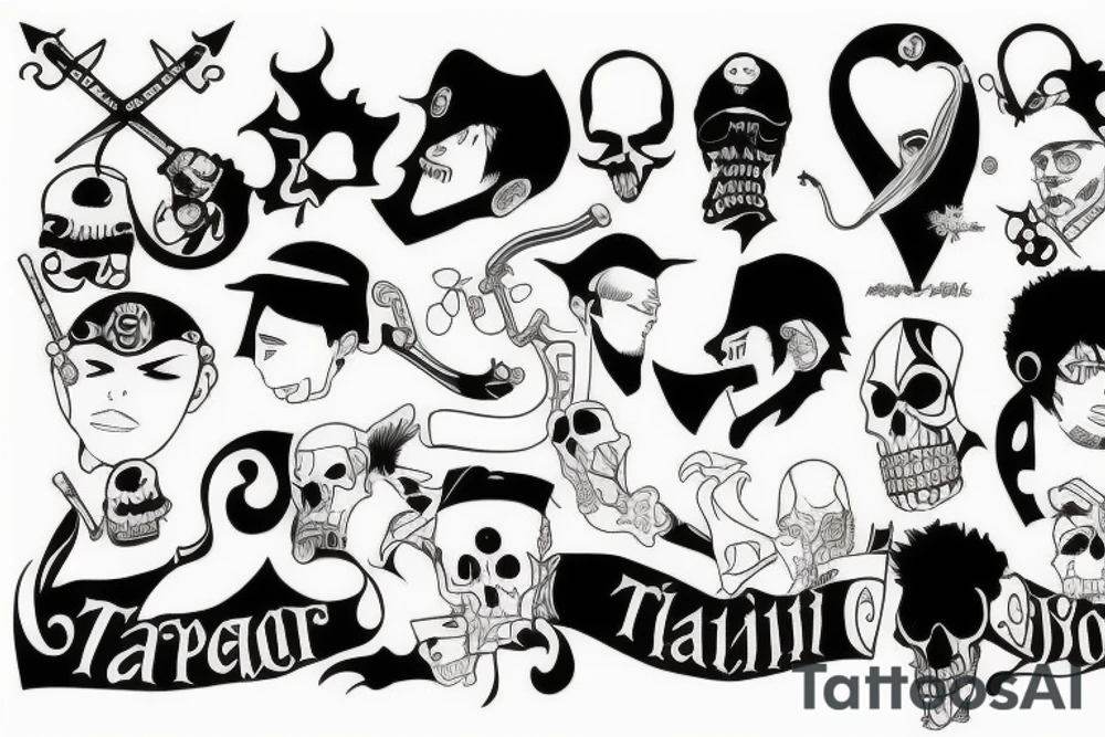 trafalgar law tattoo idea