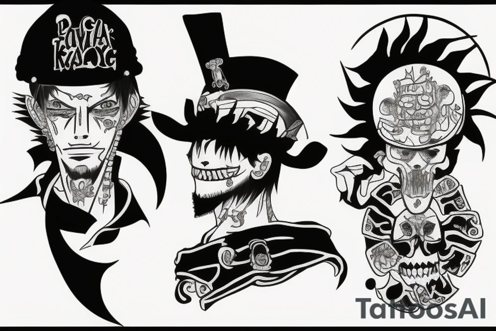 trafalgar law tattoo idea