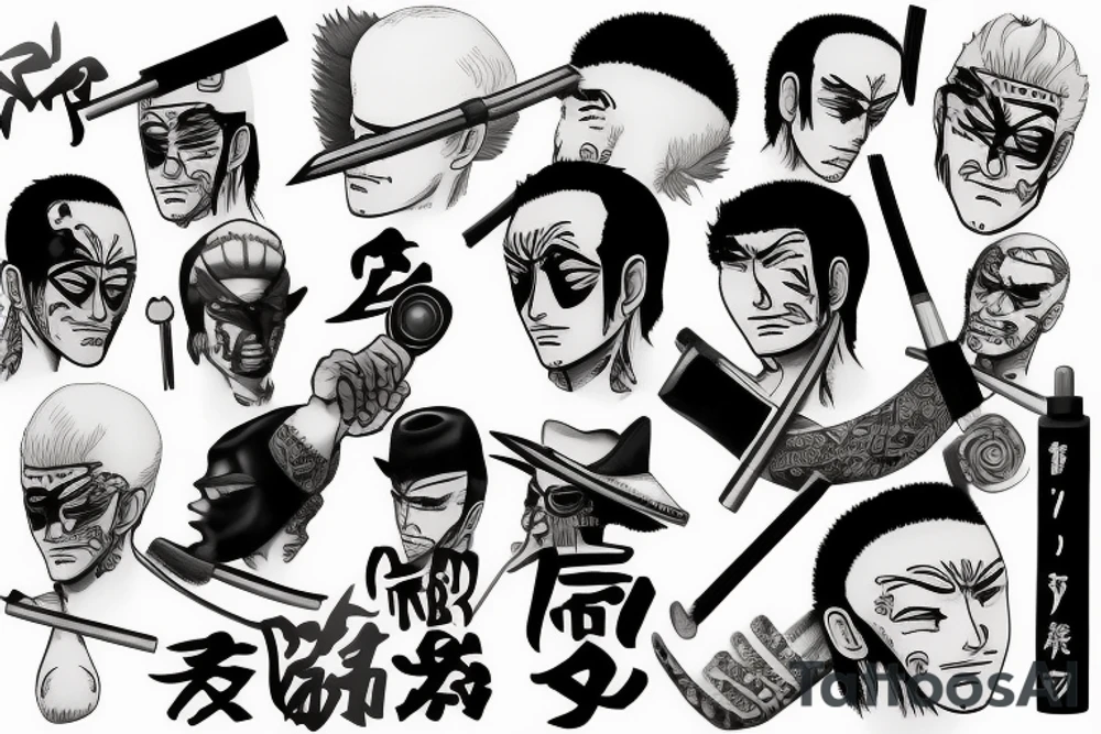 roronoa zoro tattoo idea