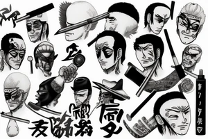roronoa zoro tattoo idea