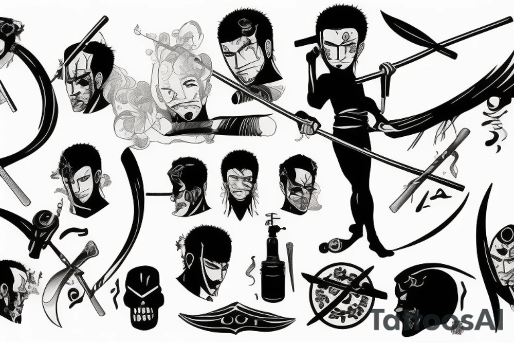 roronoa zoro tattoo idea