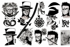 roronoa zoro tattoo idea