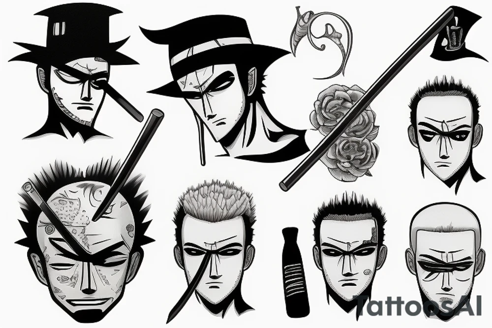 roronoa zoro tattoo idea
