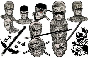 roronoa zoro tattoo idea