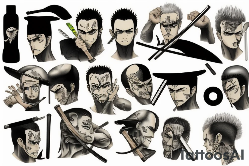 roronoa zoro tattoo idea