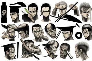 roronoa zoro tattoo idea