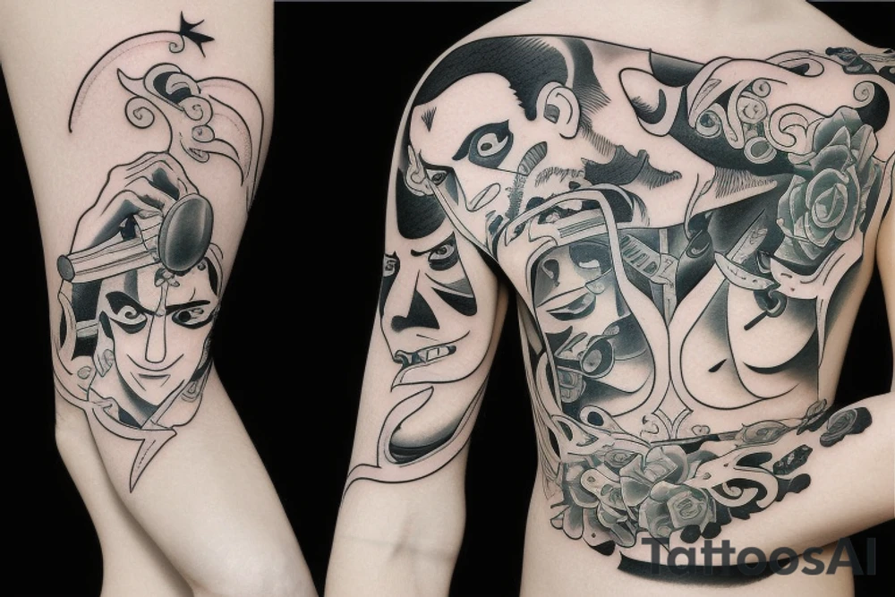 roronoa zoro oen piece tattoo idea