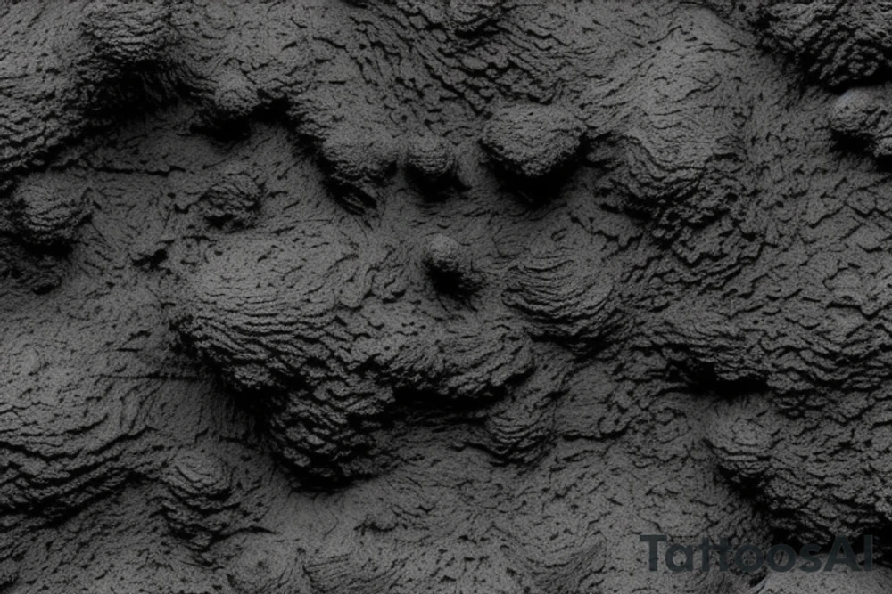 Volcanic Texture: Create the surface of the sun with a deep, shadowy texture resembling volcanic rock. Use various shades of black to accentuate this texture.

Earthy Black Color Palette: Restrict the color palette to various shades of black to capture the dark and mysterious atmosphere of the design.

Gloomy Atmosphere: To represent the gloomy mood, craft the sun with a misty or smoky environment in different shades of gray.

Geometric Elements in Black: Incorporate black geometric shapes or line patterns to create structure and depth. These patterns should also be designed in various shades of black. tattoo idea