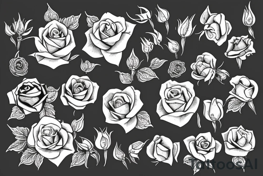 Eine rose tattoo idea