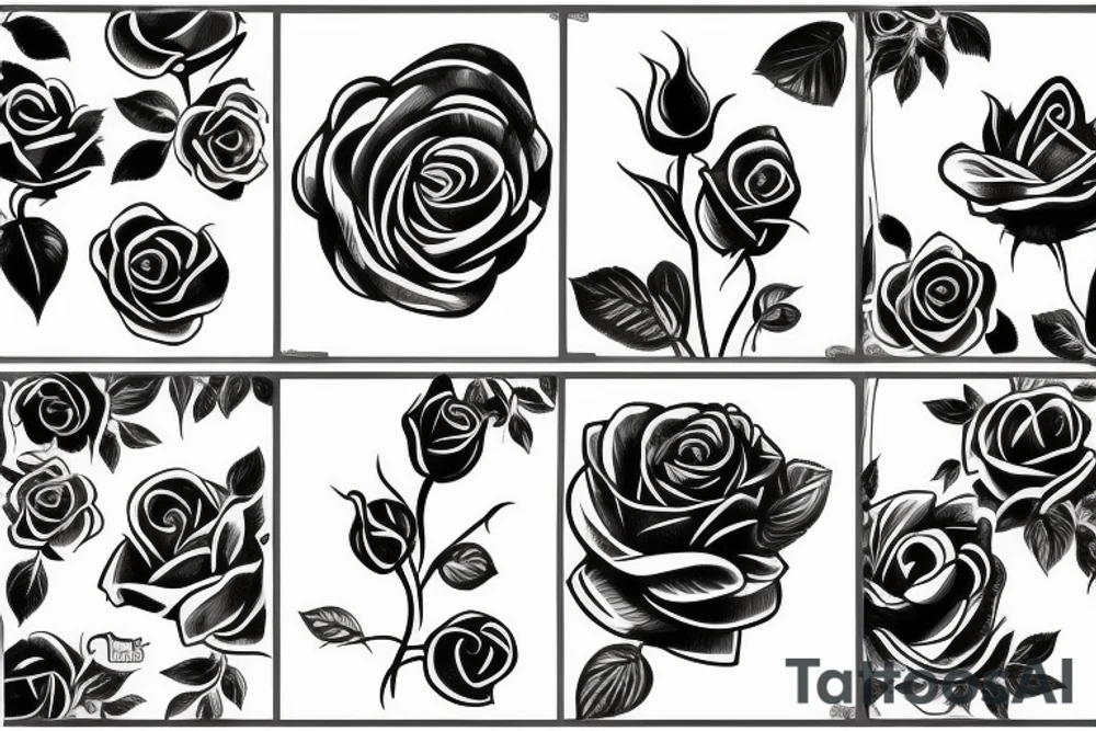 Eine rose tattoo idea