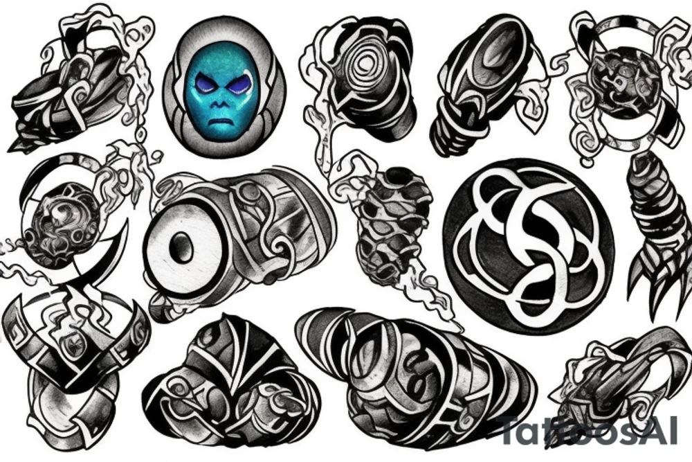 Infinity stones tattoo idea
