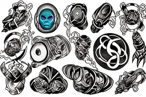 Infinity stones tattoo idea