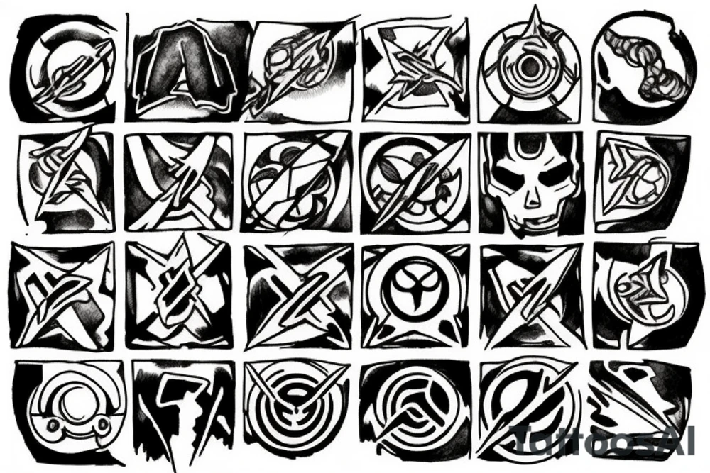 Infinity stones tattoo idea