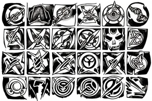 Infinity stones tattoo idea