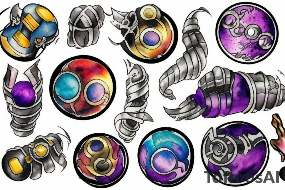 Infinity stones tattoo idea