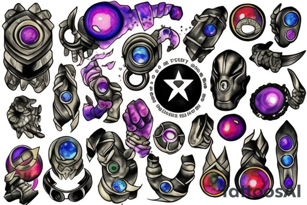 Infinity stones tattoo idea
