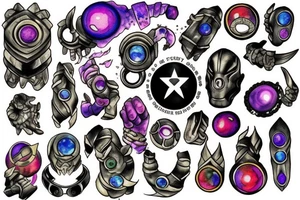 Infinity stones tattoo idea