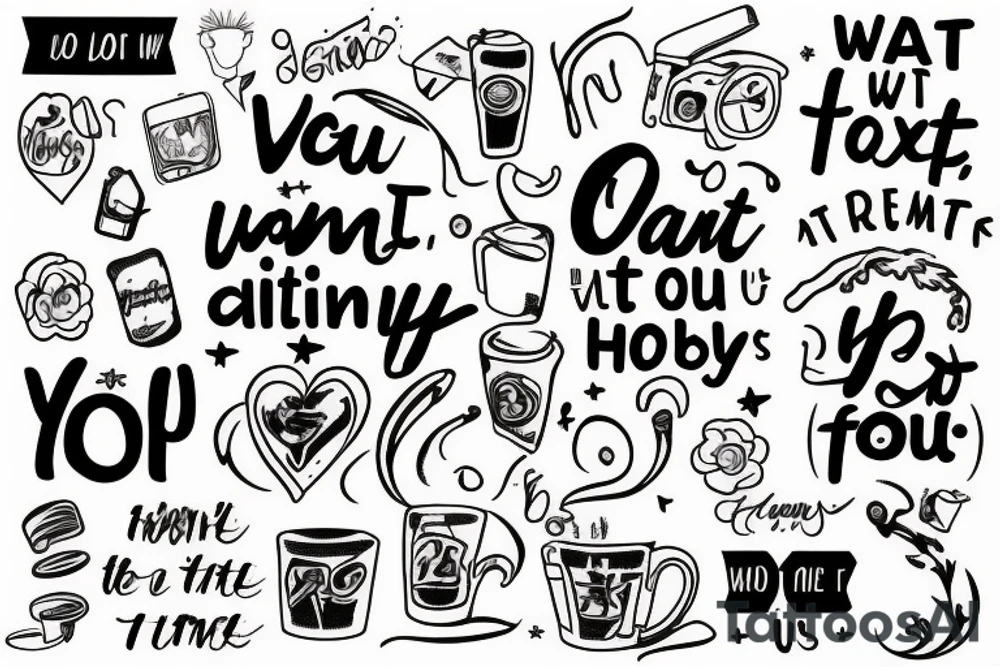 i want a tattoo with text i'll be there for you tattoo idea