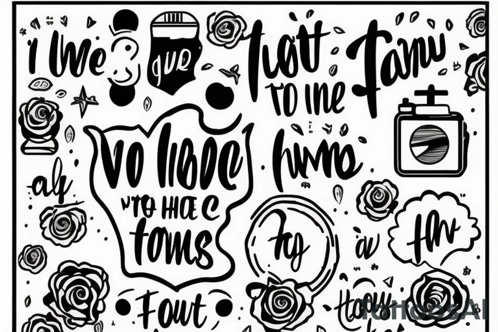 i want a tattoo with text i'll be there for you tattoo idea