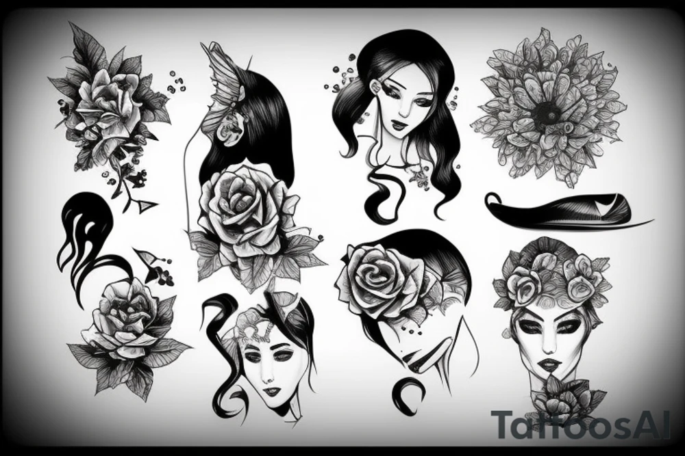 girl tattoo idea