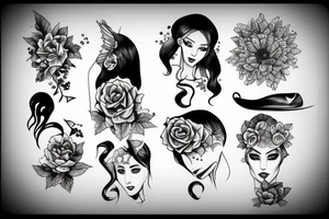 girl tattoo idea
