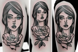 girl tattoo idea