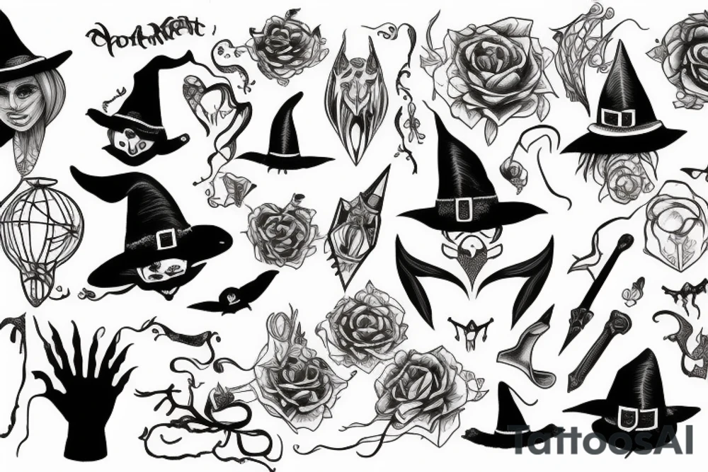 witch tattoo idea